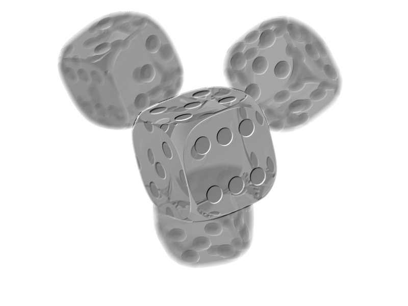 embossed dice image